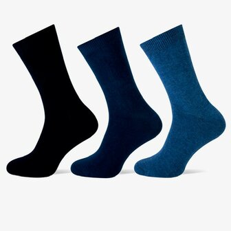 3 stuks Heren sokken Blauw
