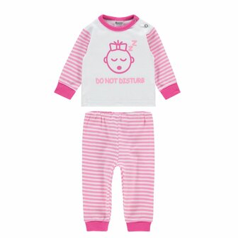 Beeren Baby pyjama Do Not Disturb Roze