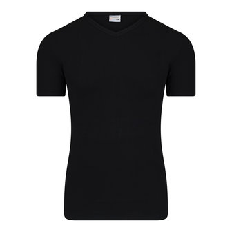 Beeren 12-Pack Heren T-shirts met V-hals en K.M. M3000 Zwart